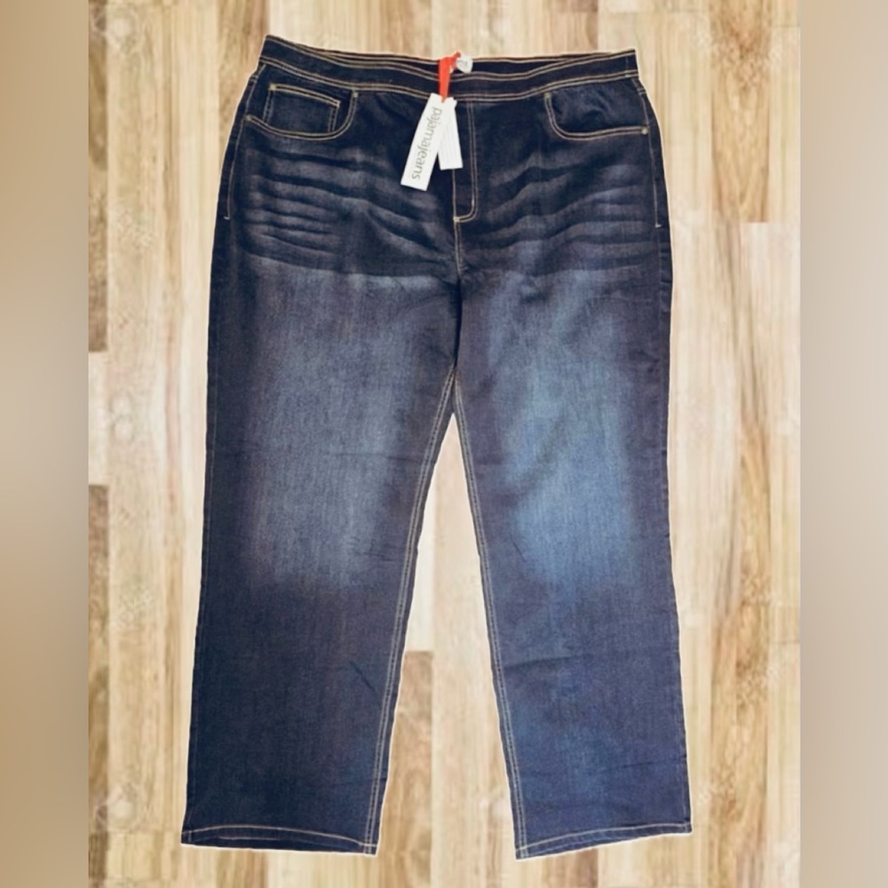 Pajama Jeans 2XL Dark Blue Jeans New with Tags